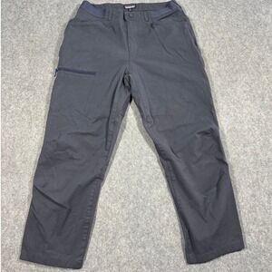 Patagonia Mens Organic Cotton Stretch Hiking Pants Grey 32 Articulated Knee